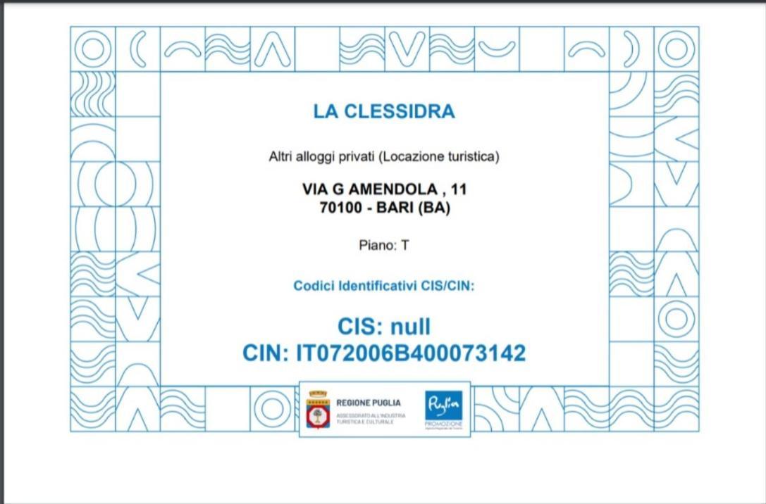 La Clessidra B&B バーリ エクステリア 写真